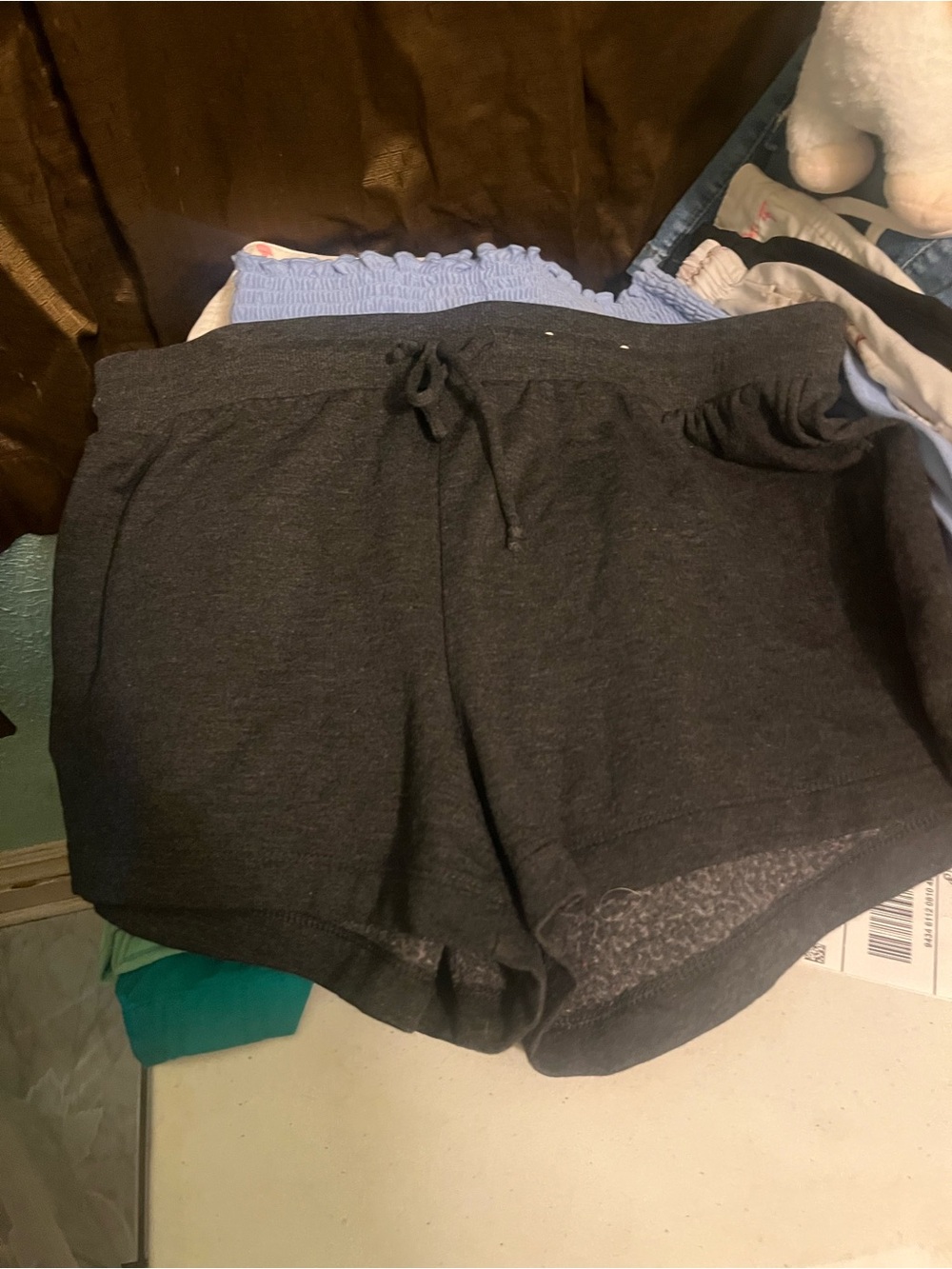 stars above Charcoal Drawstring Athletic Shorts